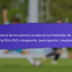 Niveles de Satisfacción entre los Participantes en los Festivales de Base de la FIFA 2025: Encuestas, Calificaciones, Comentarios